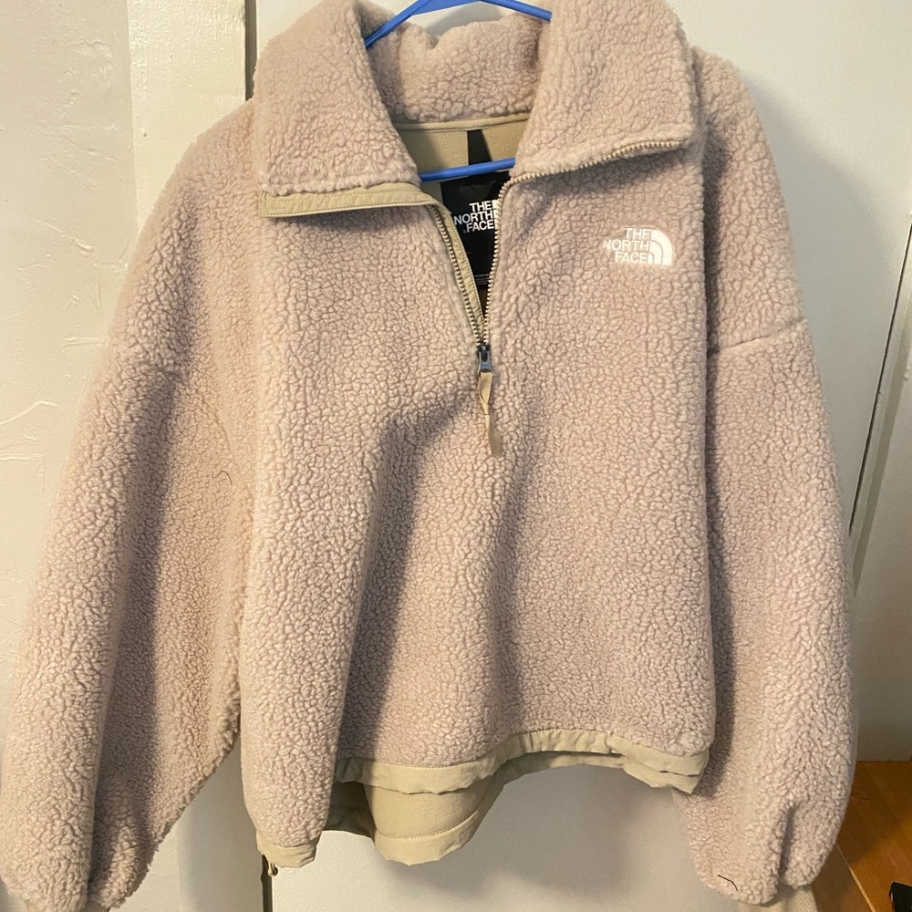 North Face Sherpa Crop Sweater
